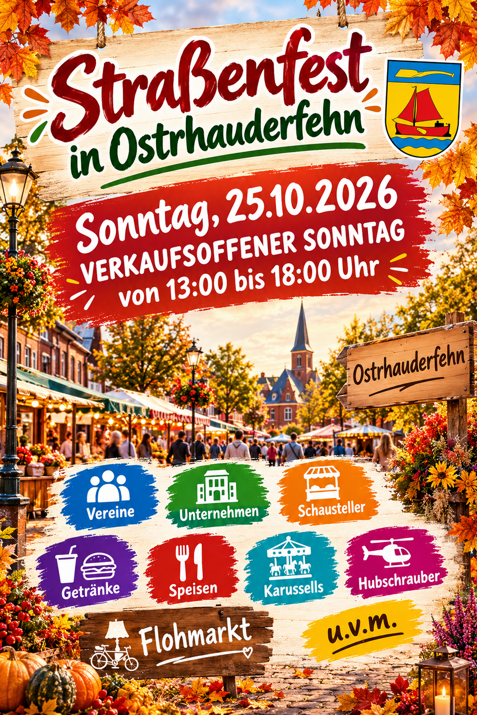 Plakat Straßenfest Ostrhauderfehn