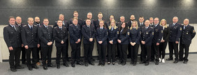 Gruppenfoto der geehrten Feuerwehrkameraden