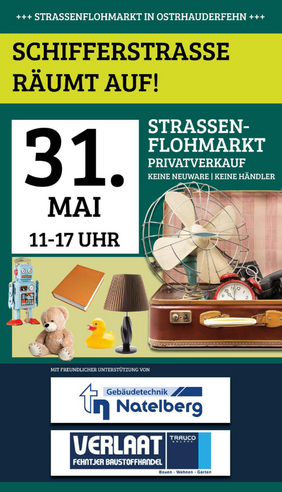 Plakat für einen Flohmarkt