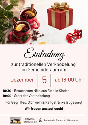 Plakat Einladung zur Verknobelung