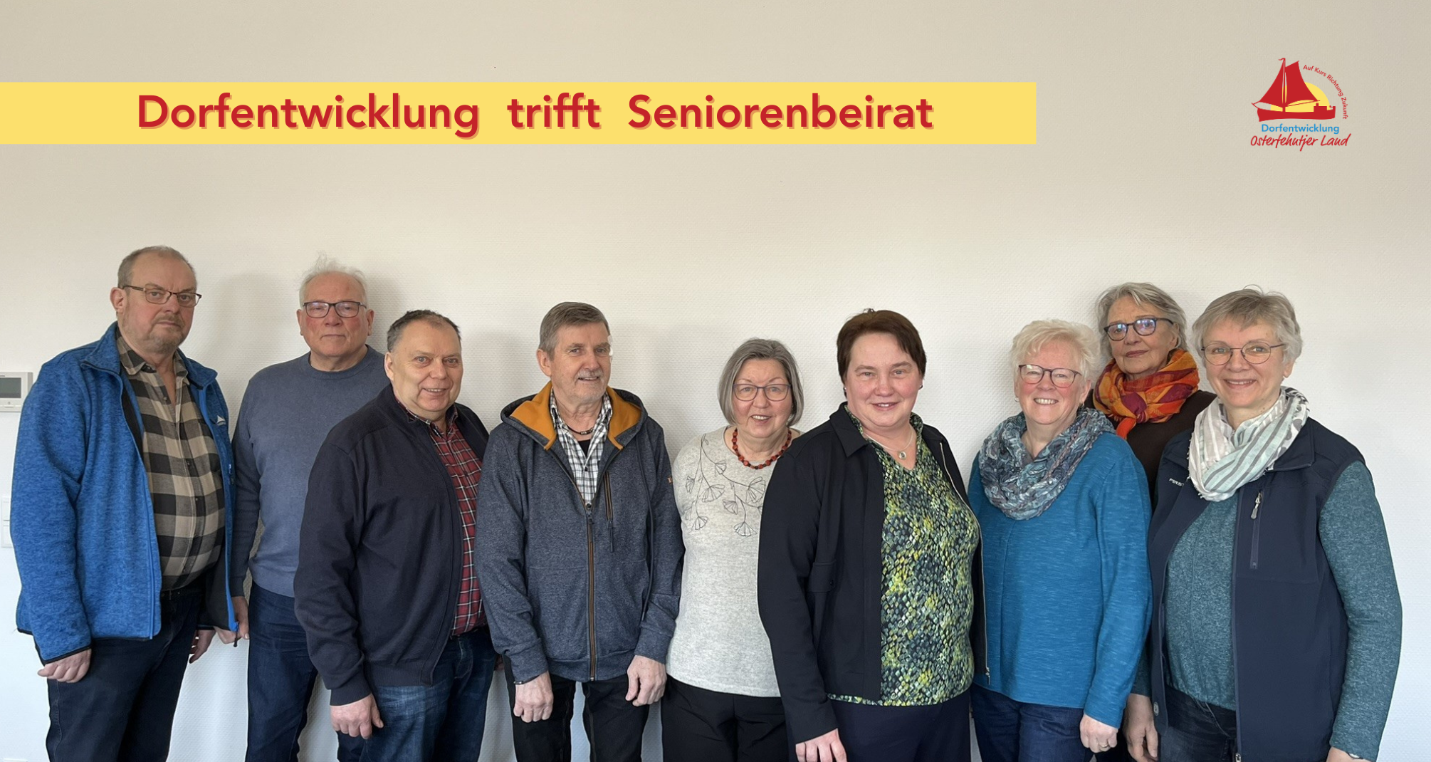 Gruppenfoto des Seniorenbeirates und der Firma Pro-t-ein